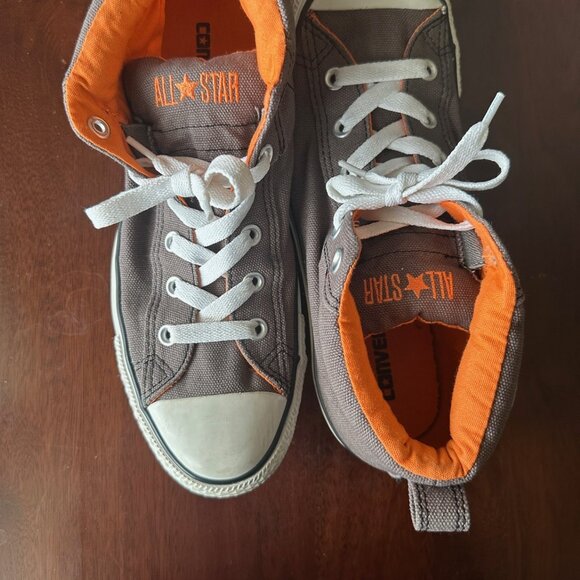 Converse Converse Chuck Taylor All Star High Top Army Green w/ Bright Orang - Picture 4 of 5